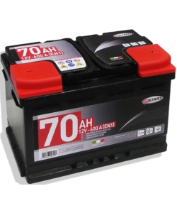 BATTERIA AUTO 70AH 12V 600A  POLO POSITIVO DESTRO CASSETTA L3B